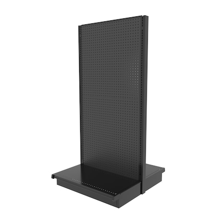 Lozier Gondola Double-Sided Starter, Black 36W 72H 47D P372T-ST